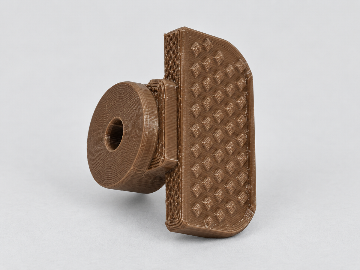 FDE thumb rest front grip and mounting point view