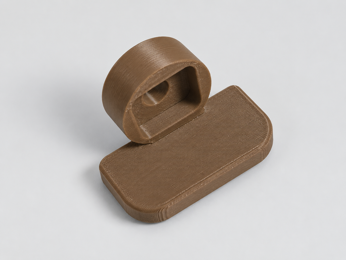 FDE thumb rest rear recessed mounting point view